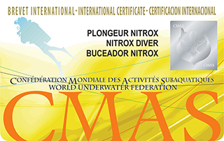 Сертификат CMAS Nitrox